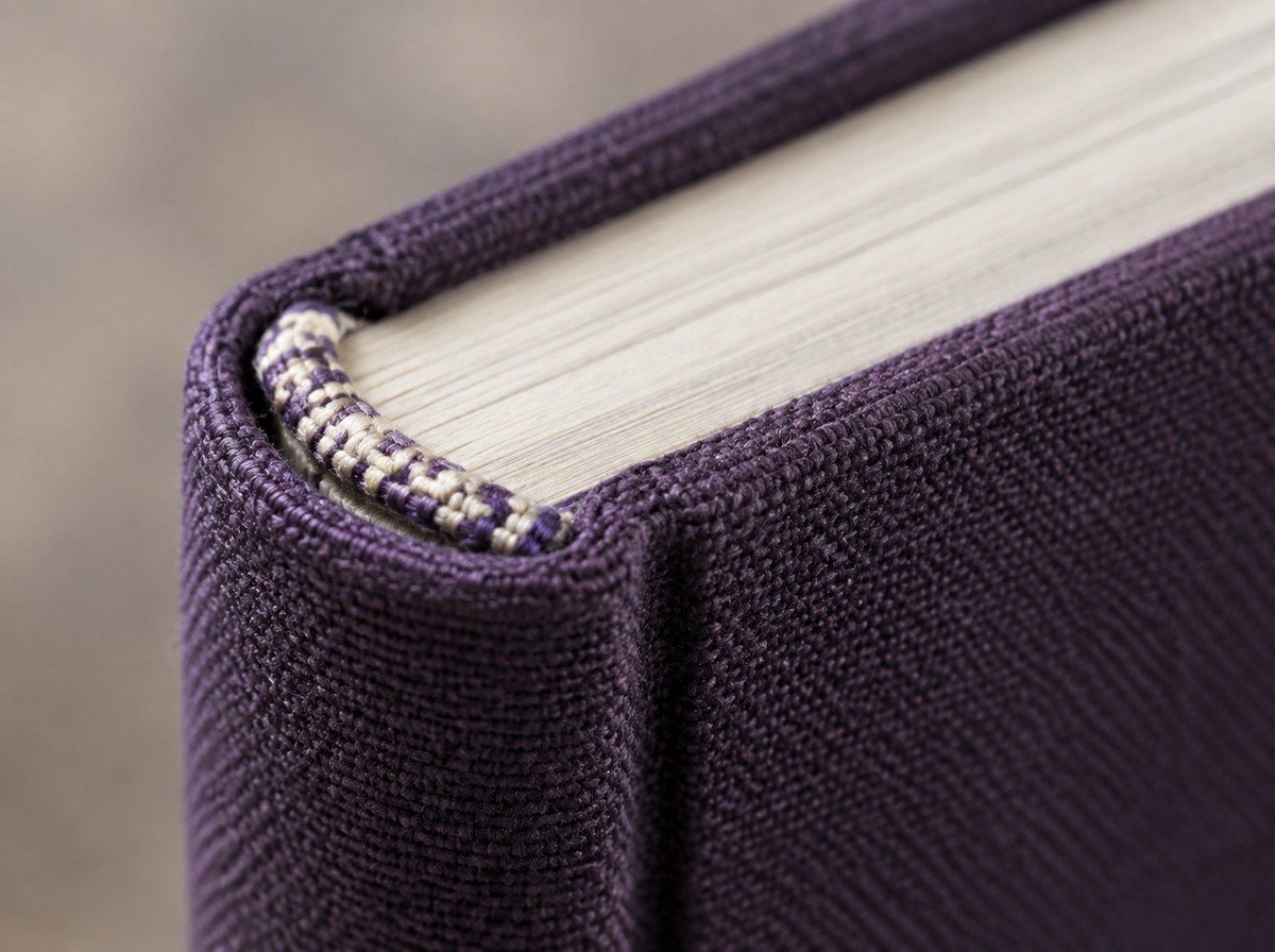 Hardcover Book Printing material and craftsmanship close-up