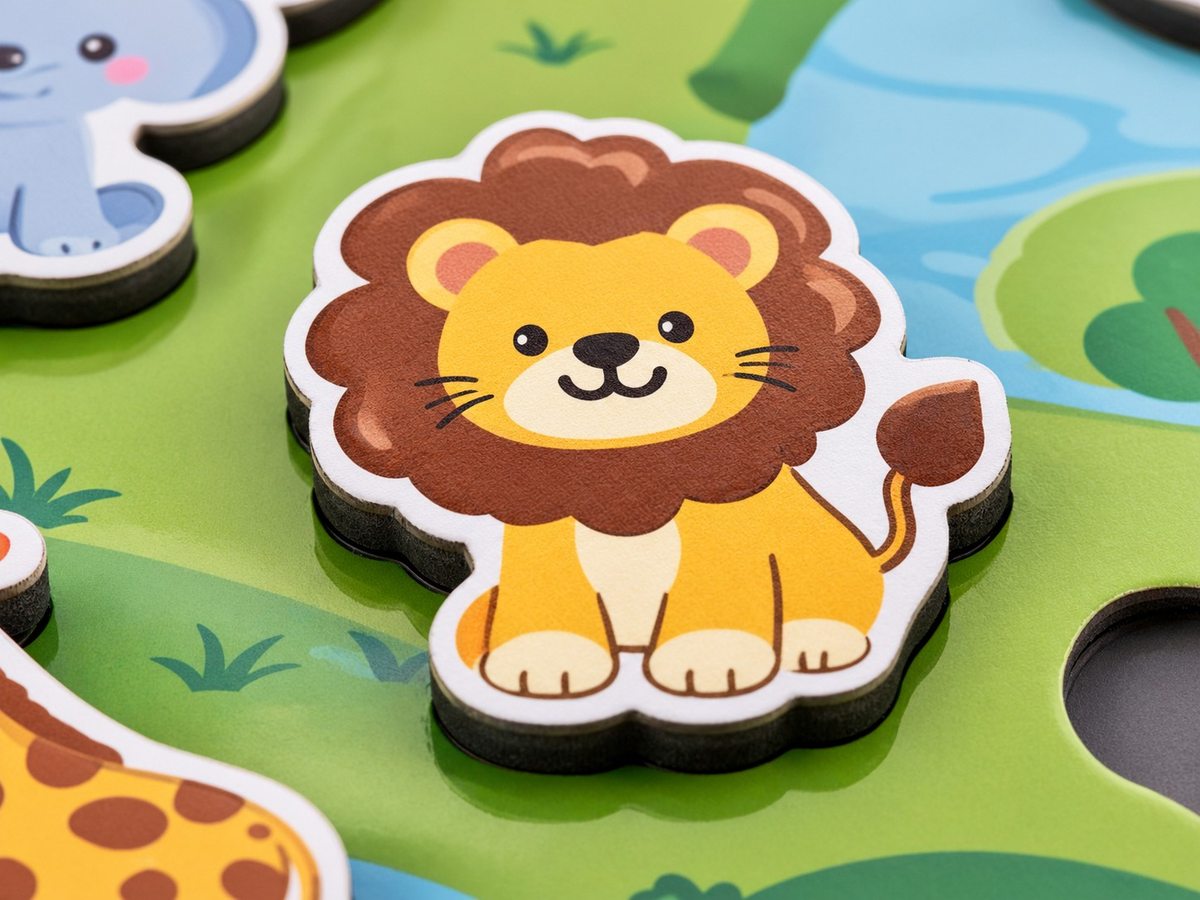 Magnet & Toy Book Printing material and craftsmanship close-up
