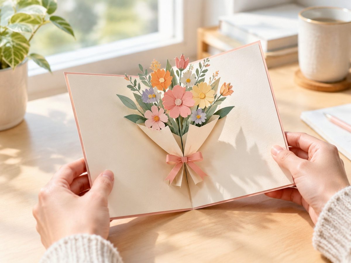Custom 3D Pop-up Card Printing in real use