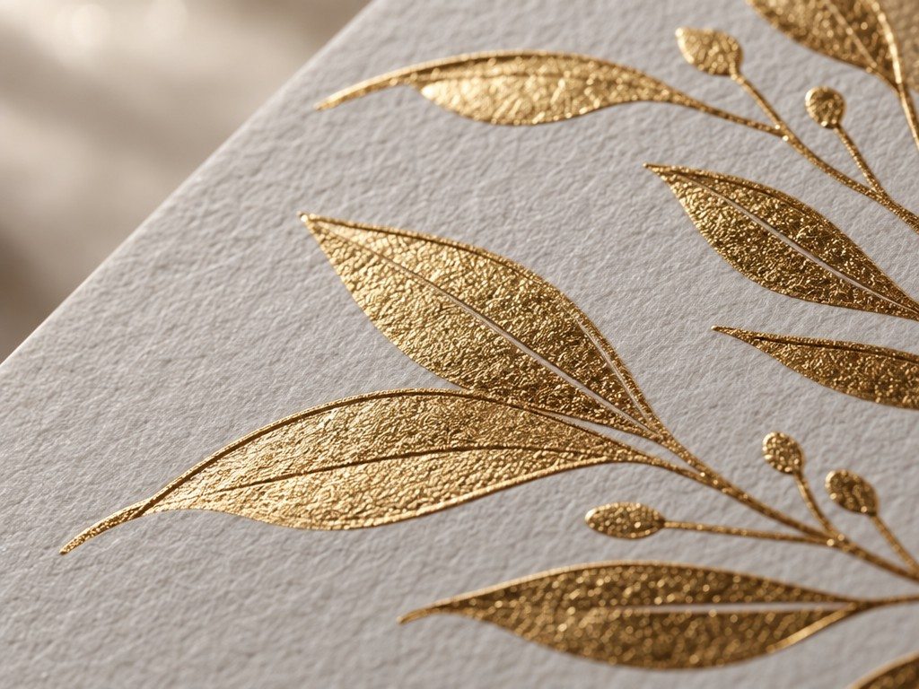 Custom Greeting Card Printing material and craftsmanship close-up