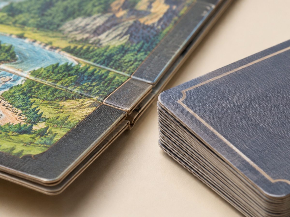 Custom Board Game Printing material and craftsmanship close-up