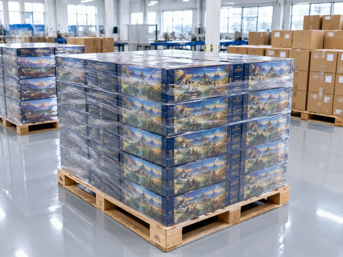Custom Board Game Printing packed for export shipping