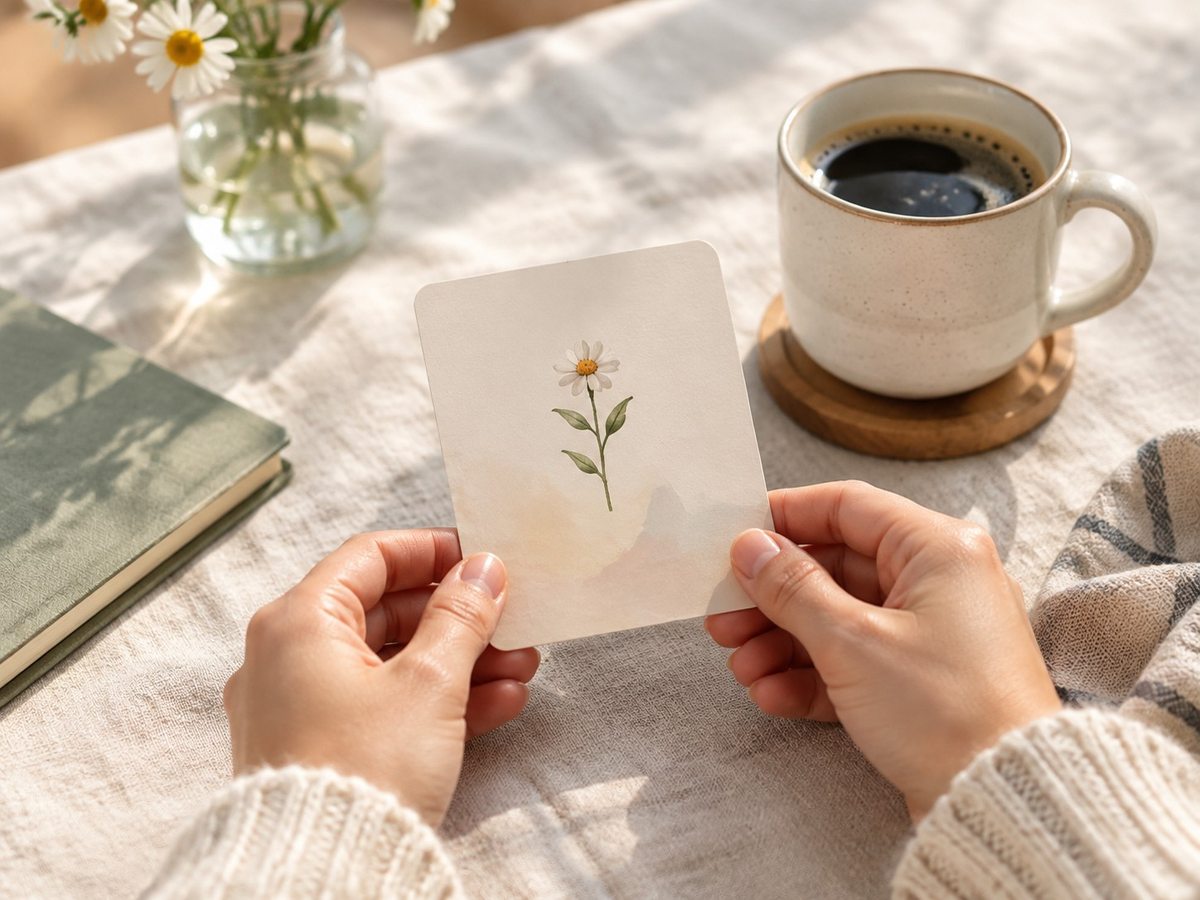 Custom Affirmation Card Printing in real use