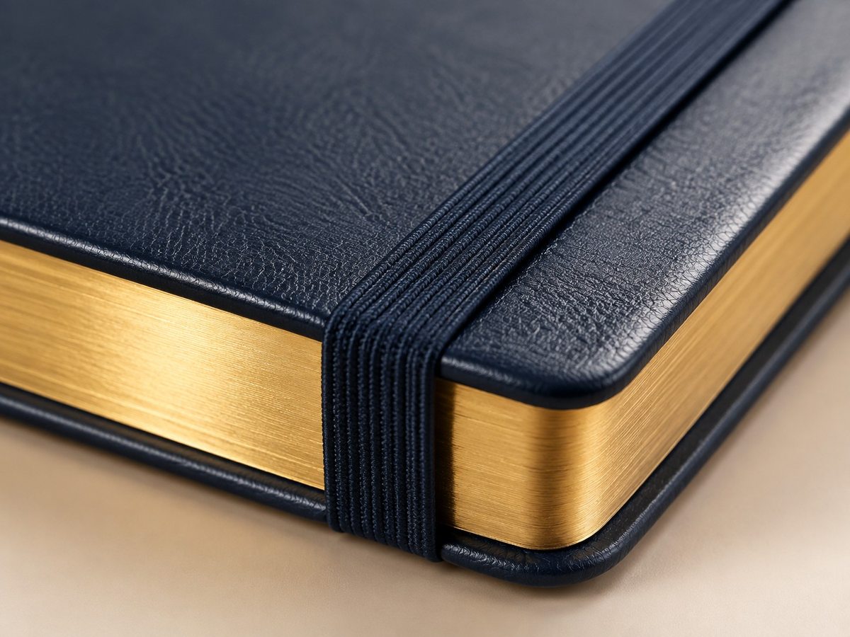 Custom Notebook, Agenda & Planner Printing material and craftsmanship close-up