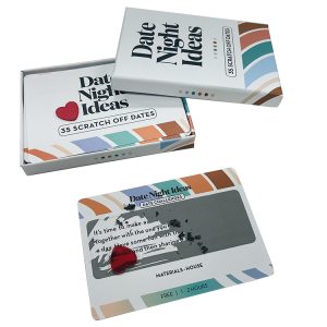 Custom Couple Playing Scratch Off Date Night Ideas Card Game
