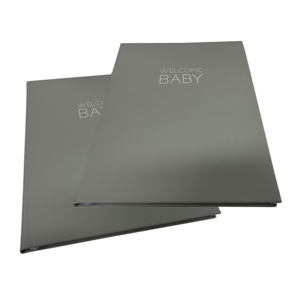 PU Leather Hardcover Bound Baby Memory Keepsake Book Print