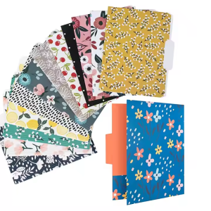 Customized FC  Paper File Folder Document Organizer Printing