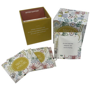 Custom Pop Open Tear Off Playing Affirmation Quote Cards