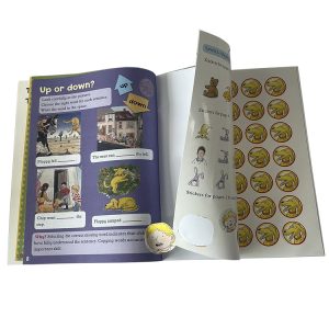 Custom Reading Book Kids Activity Book Print With Sticker Pages