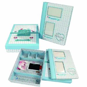 With Photo Frame Hardcover Baby Keepsake Memory Book Print