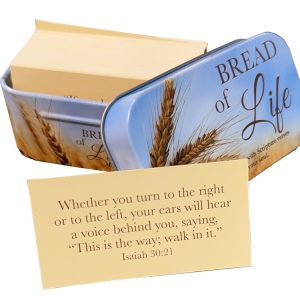 Tin Box Christian Bible Verse Scripture Affirmation Cards Print