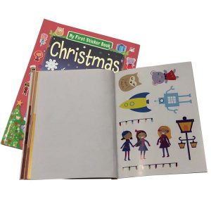 custom kids sticker pages book print