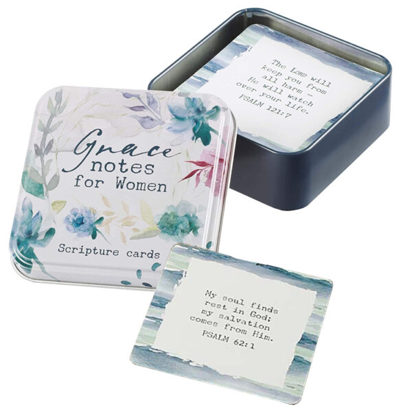 Square Mental Tin Box Pack Bible Verse  Quote Card Print